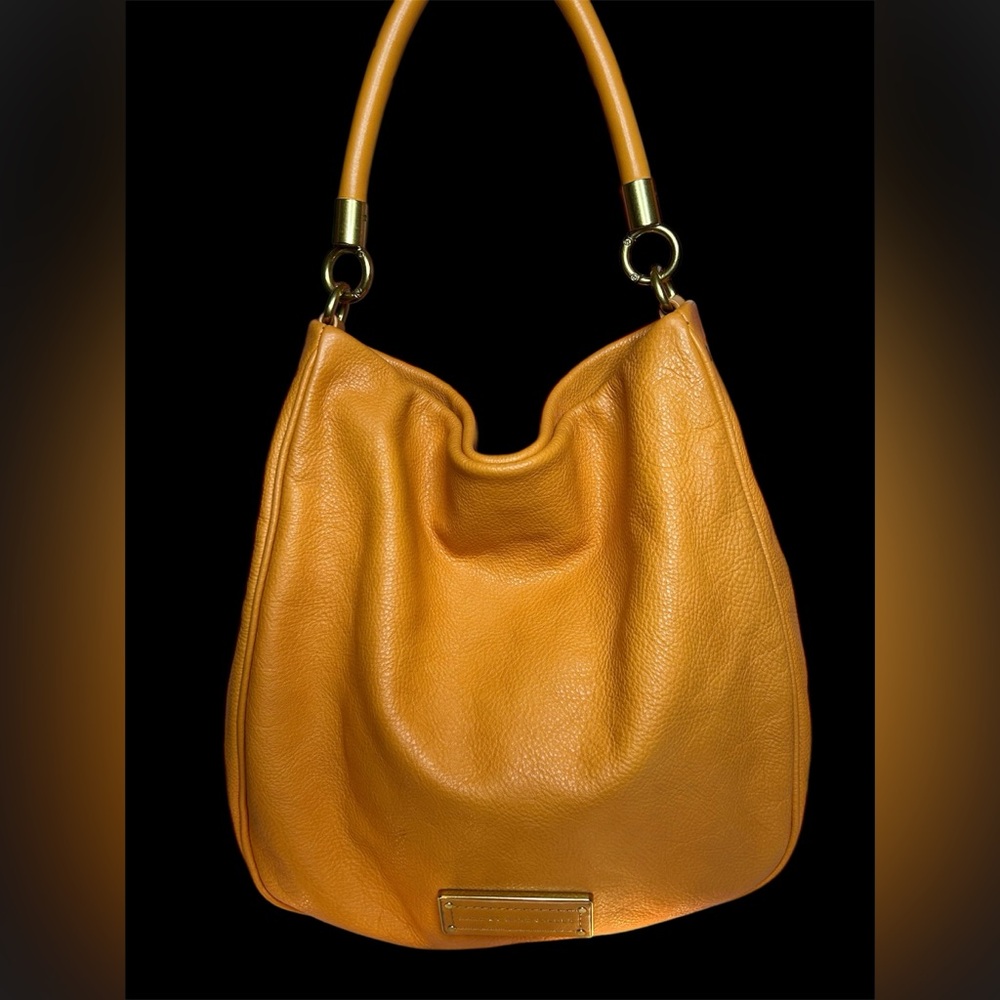 Marc By Marc Jacobs Orange Hobo Bag with Slouchy Design, Pre-loved.